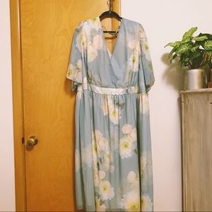 ASOS CURVE midi dress in vintage floral